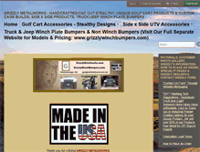 Tablet Screenshot of grizzlymetalworks.com